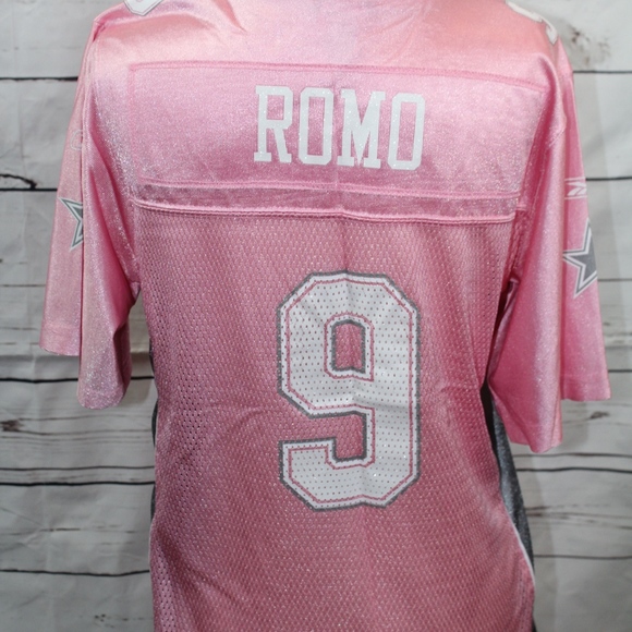 Dallas Cowboys Pink Tony Romo Jersey - Picture 4 of 5
